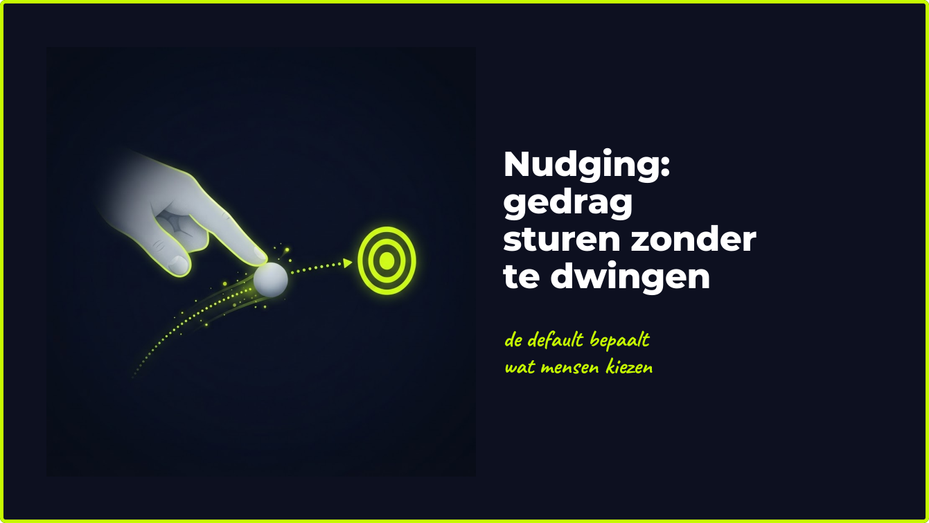 Keynote over nudging en gedragsverandering